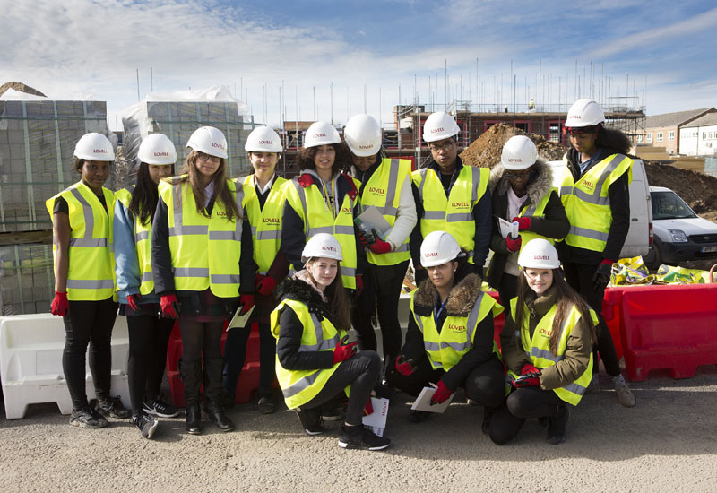 Lovell shows Enfield students that construction offers jobs for all