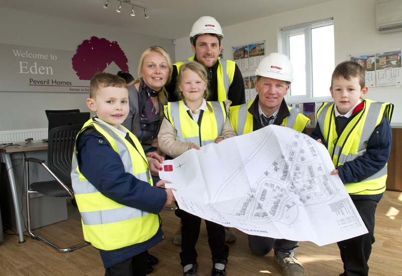 Peveril Homes invite school children onsite to learn about safety