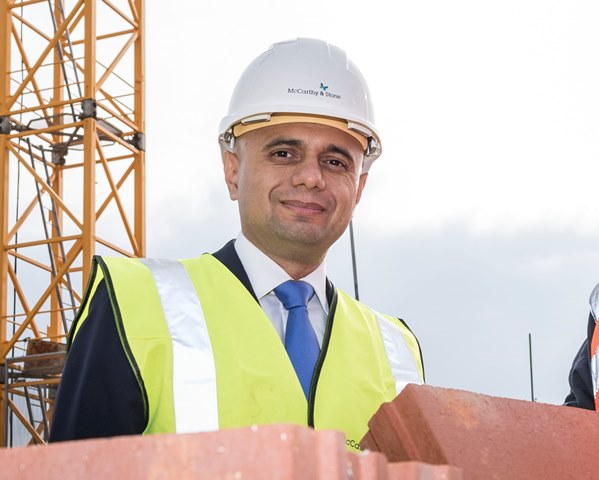 Sajid Javid heads up new Ministry of Housing Communities and Local Government