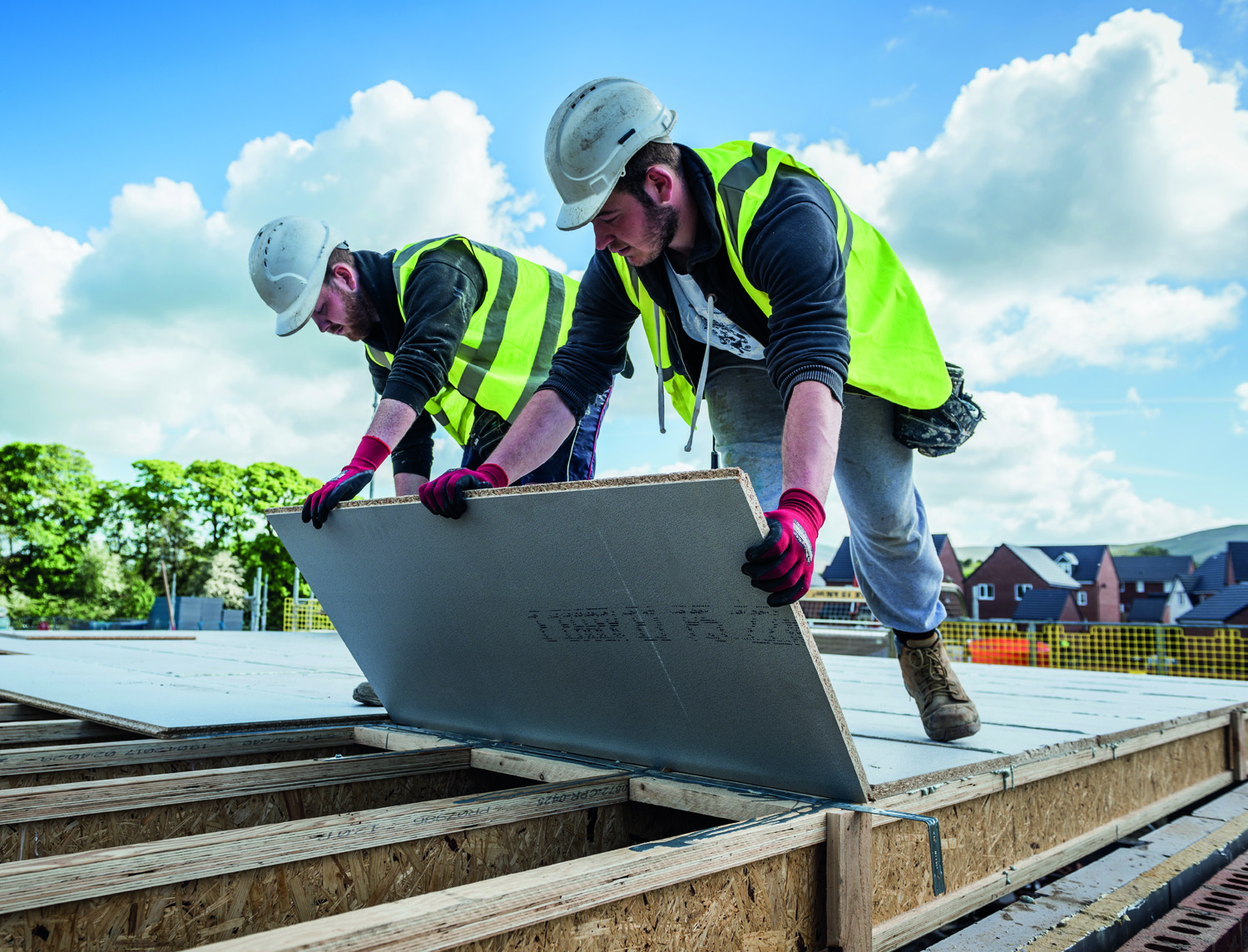 Weather-resistant flooring for sites affected by poor weather