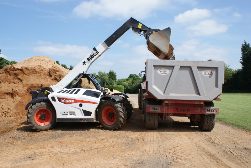 Bobcat Telehandler helps with on-site recycling