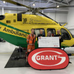 Grant UK presents Wiltshire Air Ambulance with £10,000 donation
