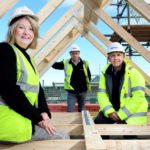 First roofs fitted at new affordable housing development in Telford