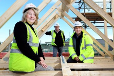 First roofs fitted at new affordable housing development in Telford