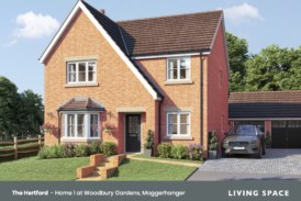 Woodbury Gardens launches to the market in Moggerhanger, Bedfordshire