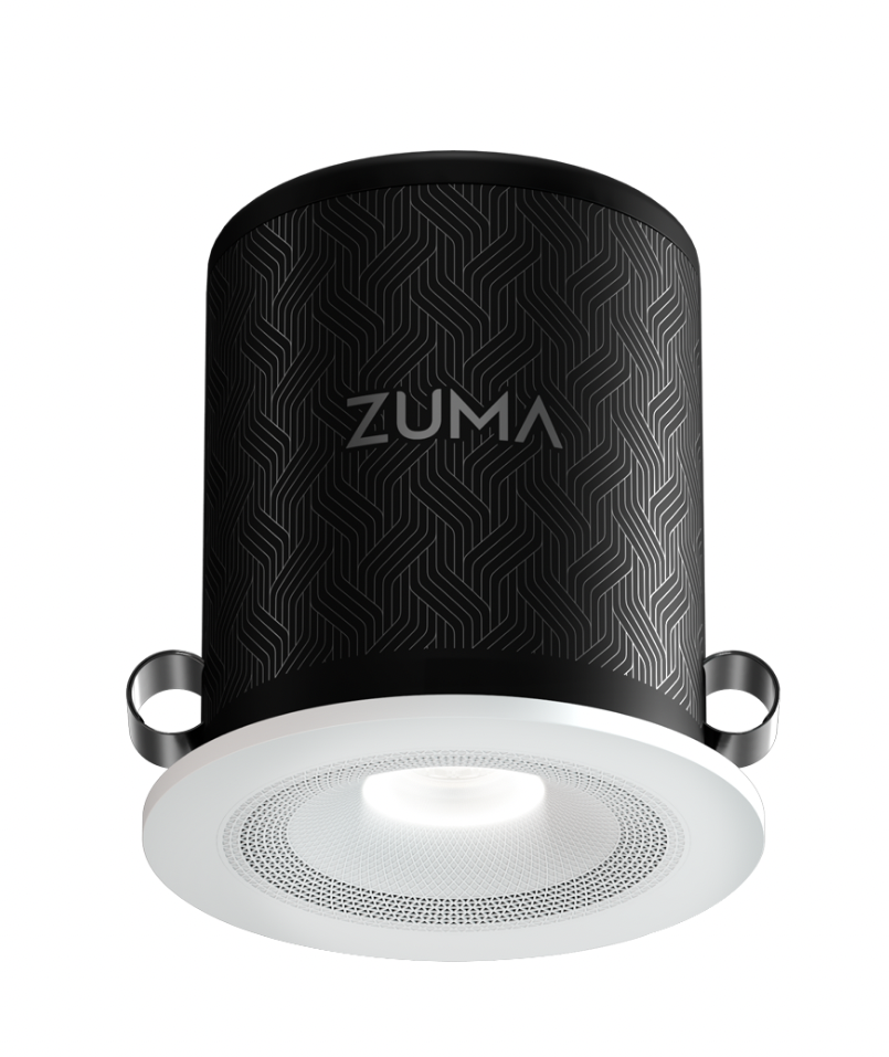 Zuma launches ceiling light fixture with loudspeaker