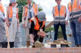 Mayor lays first brick at new development on Hayling Island