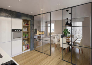 Suitable for residential and commercial use, CRL Brooklyn from CR Laurence is a matt black framing system for sliding doors that enables rooms to be partitioned while keeping natural light and a sense of space.