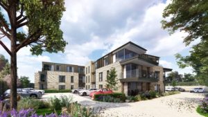 AJC Group is seeking planning application to redevelop the former NHS Becton Centre, a 0.35ha brownfield site in Barton-on-Sea, Hampshire.