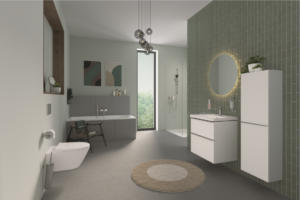 Introducing a range of options for individual bathroom design at an attractive price point with three different design styles