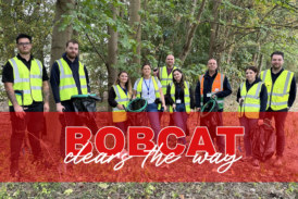 Bobcat clears the way