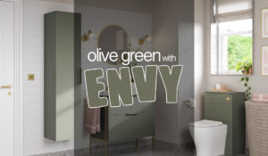 Bathrooms to Love from PJH is enhancing its 'Statement' modular furniture collection, introducing a Matt Olive Green colour