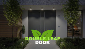 The TopComfort Portal from Hörmann UK is a double-leaf aluminium entrance door that features a PU foam core within an aluminium frame