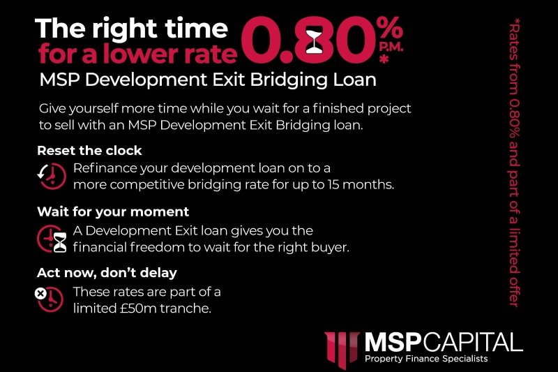 MSP Capital launches lowest bridge rate for two years with £50 million tranche