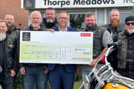 Housebuilder provides £10,000 for local cancer charity