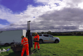 Discussing ground investigation