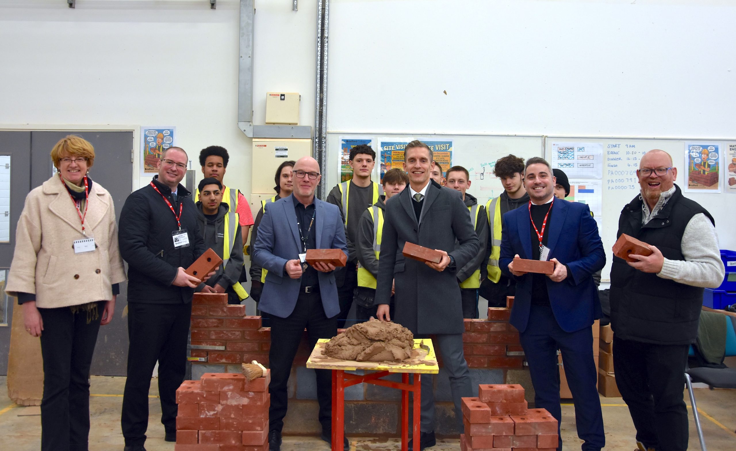 Persimmon Homes donate 18,000 bricks to Bradford College
